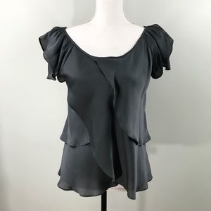 Violet & Claire gray blouse top size S